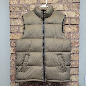 Old Navy Quilted Puffer Vest Dusted Chocolate Size Large